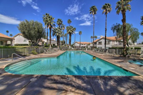 Palm Desert Resort Villa with Deck and Pool View!